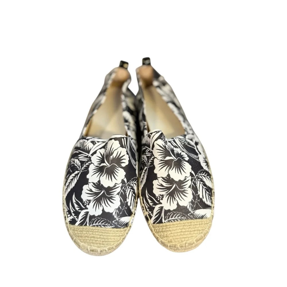 Lauren Ralph Lauren Floral Espadrilles Black Canvas